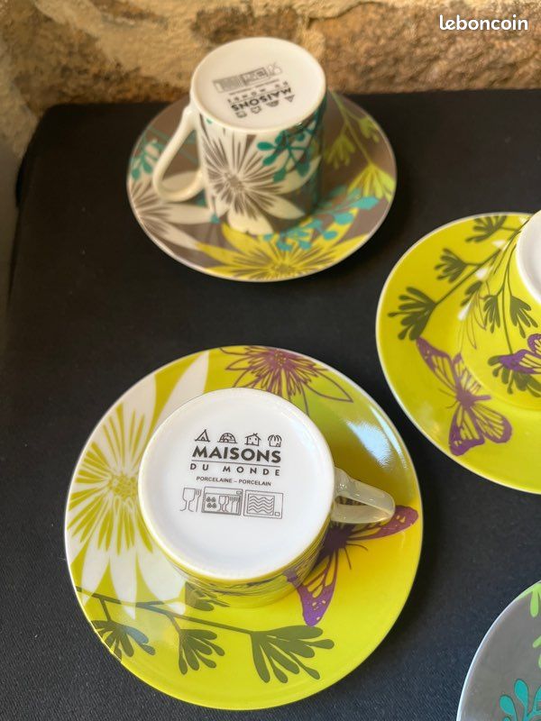 Lot de 6 tasses à café Maison du Monde Neuf (image 6)