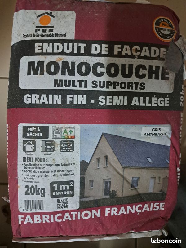 2 sacs d'enduit monocouche PRB (image 1)