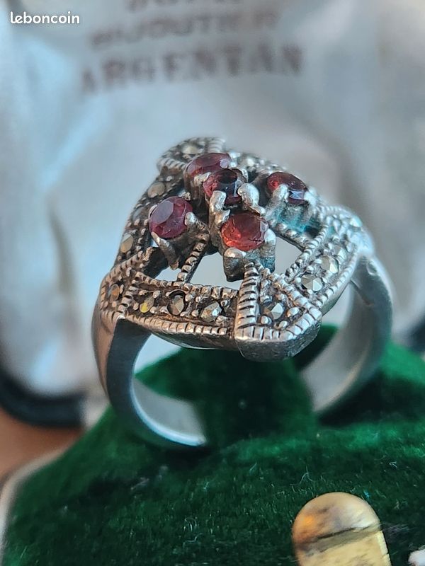Bague Vintage Argent – Taille 57, Bijou Ancien élégant