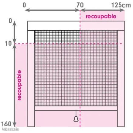 4 Moustiquaires blanches enroulables de fenêtre (image 5)