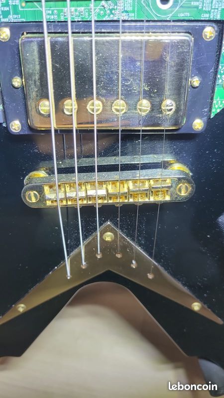 Guitare Custom Cyber Flying V vintage (2019) (image 5)