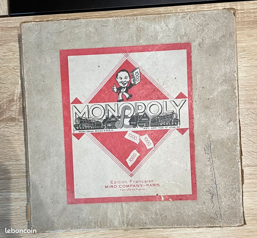 MONOPOLY SPEL pat.app.for no.3796-36