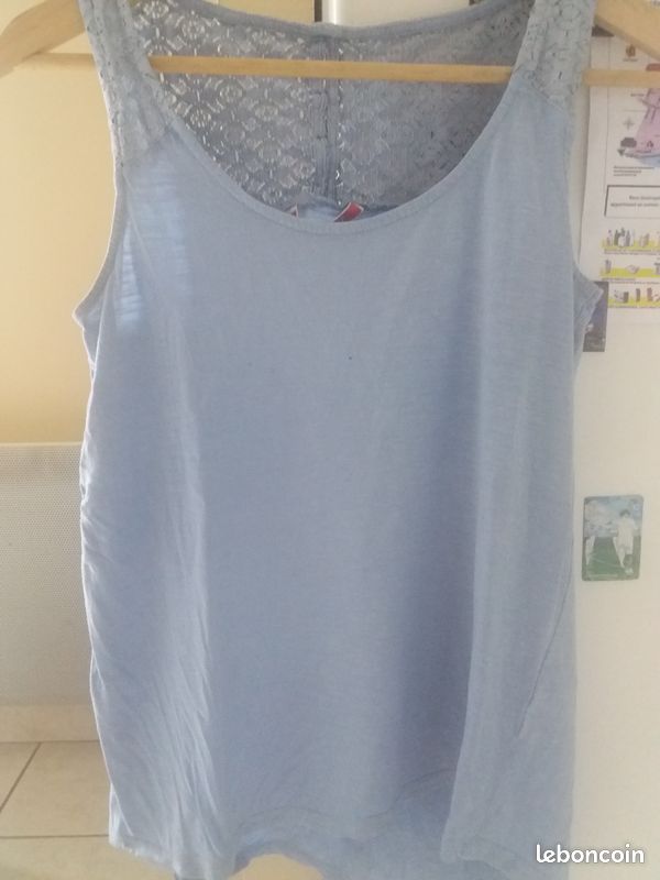 Debardeur bleu ciel Camaieu taille 38 (image 2)