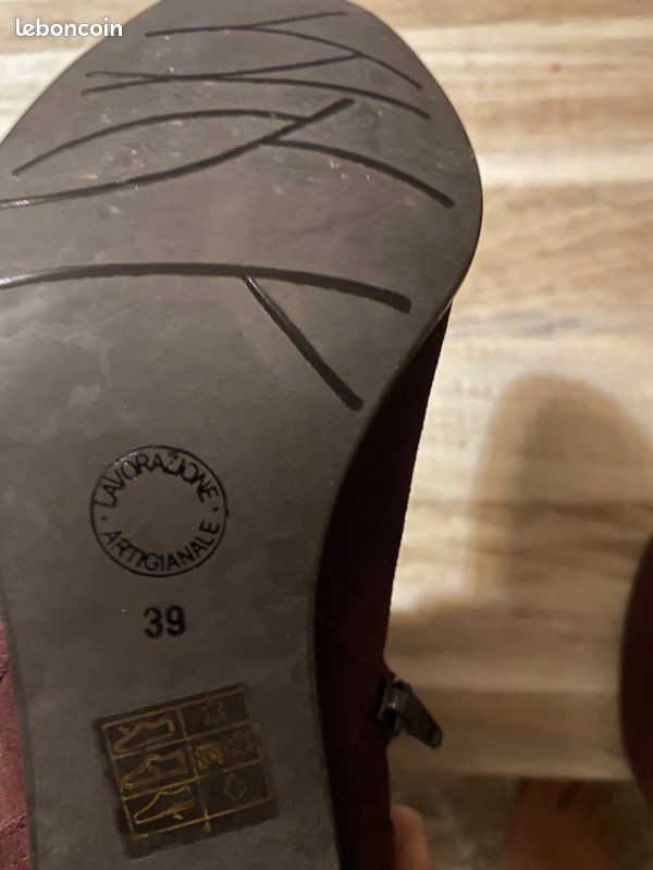 Bottines cuir et daim (image 6)