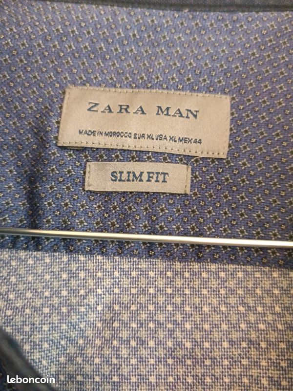 Chemise slim fit Zara man col mao (image 3)