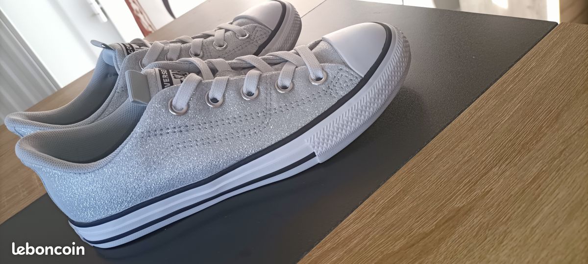 Converse all star basket argentée fille 34 neuve (image 10)