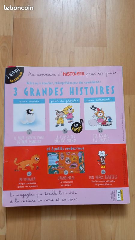 Histoires pour les petits. Lot de 6 n° plus 1 CD sous blister (image 5)