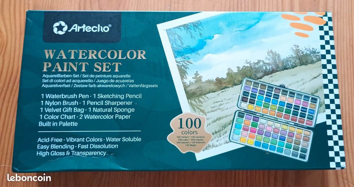 AQUARELLE set NEUF Pinceaux - Godets - Papier et autres articles (image 9)