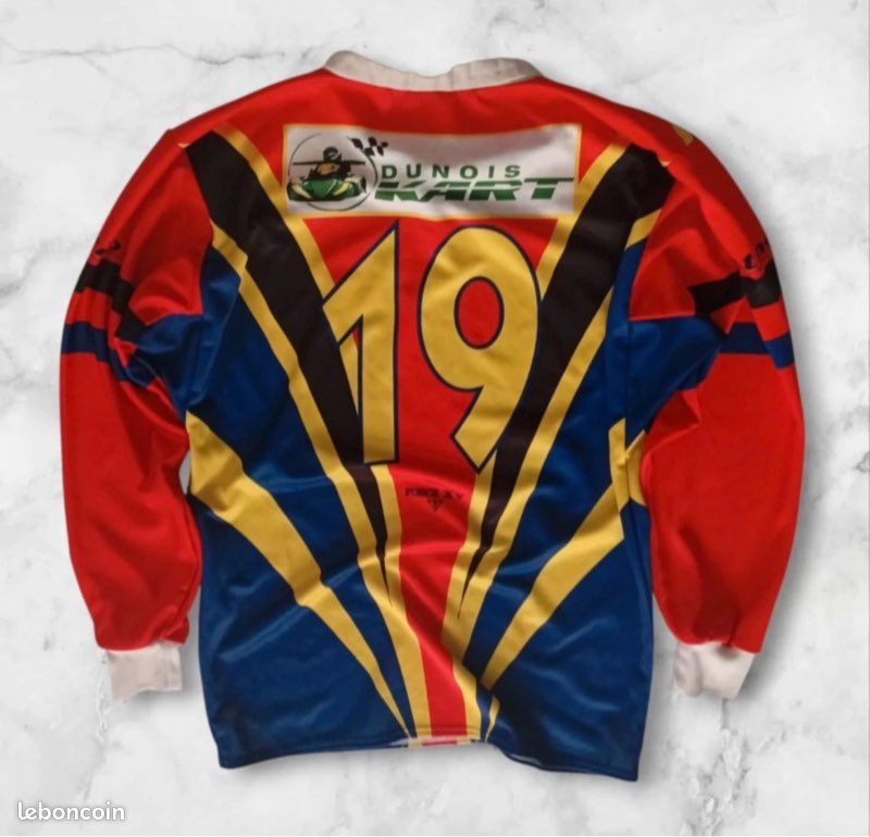 Maillot De Rugby Vintage Force XV Damier Bleu N°14 - Taille XL