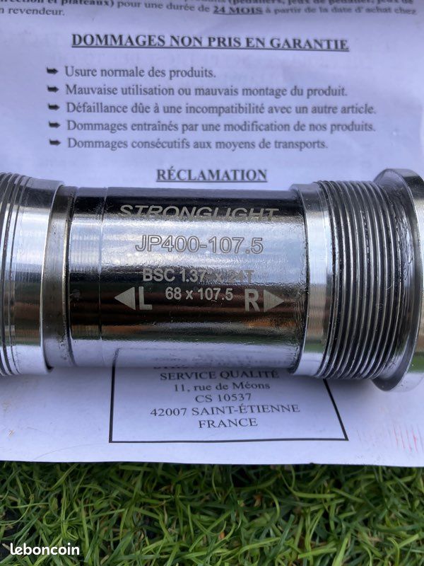 Pédalier Route Stronglight Compact 48-34 Dents 165mm Impact Noir 9/10V