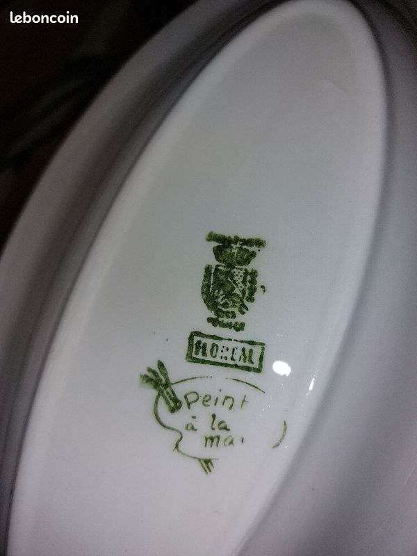 Ancien petit plat de service ravier Sarreguemines Floréal (image 3)