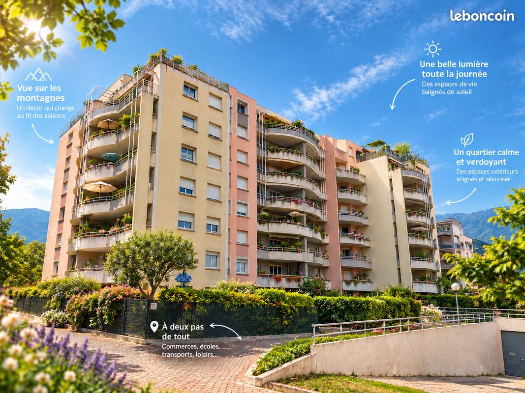 Appartement 3 pièces 64 m² · à Grenoble · 64 m² · 129 500 €