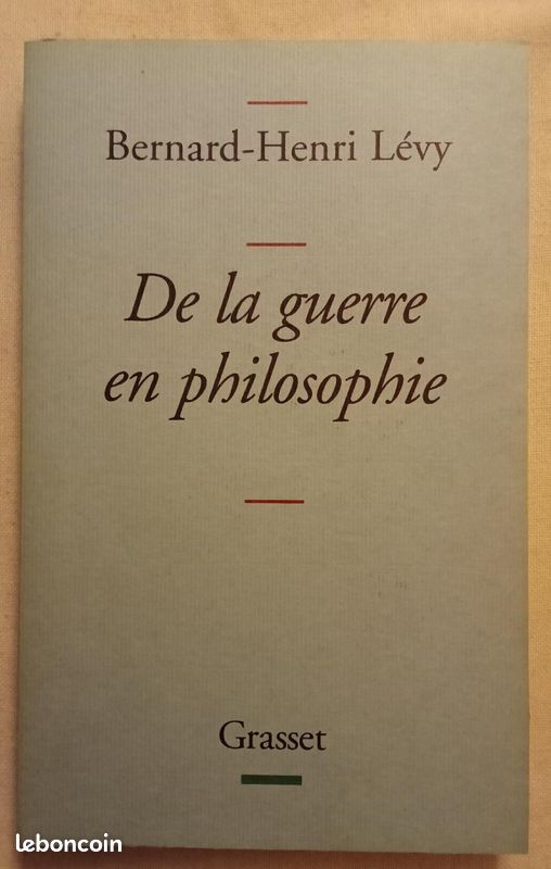 De La Guerre En Philosophie - Lévy Bernard-Henri (image 3)