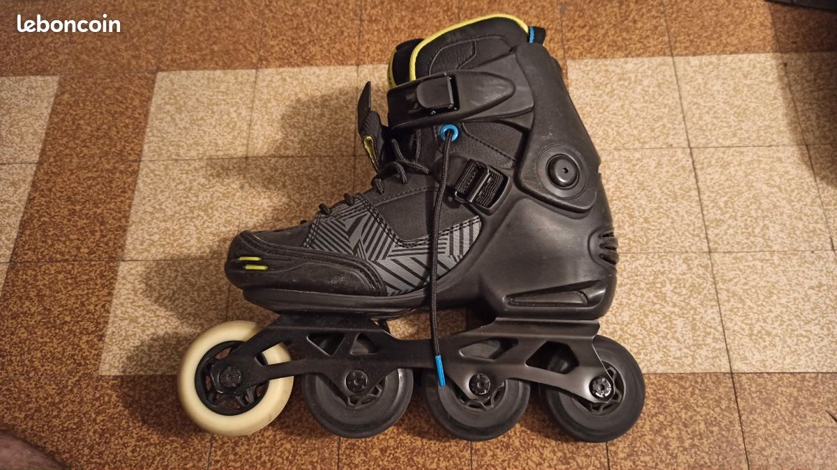 Rollers en ligne avec roues éclairantes,avec roulements en acier au
