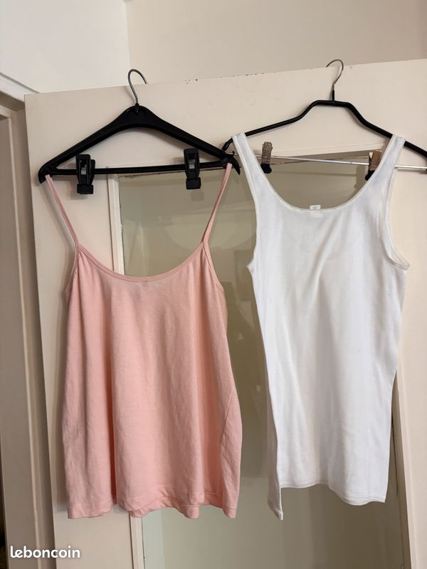 Top caraco débardeur sexy Y2K fines bretelles spaghetti rose sans couture - Vêtements
