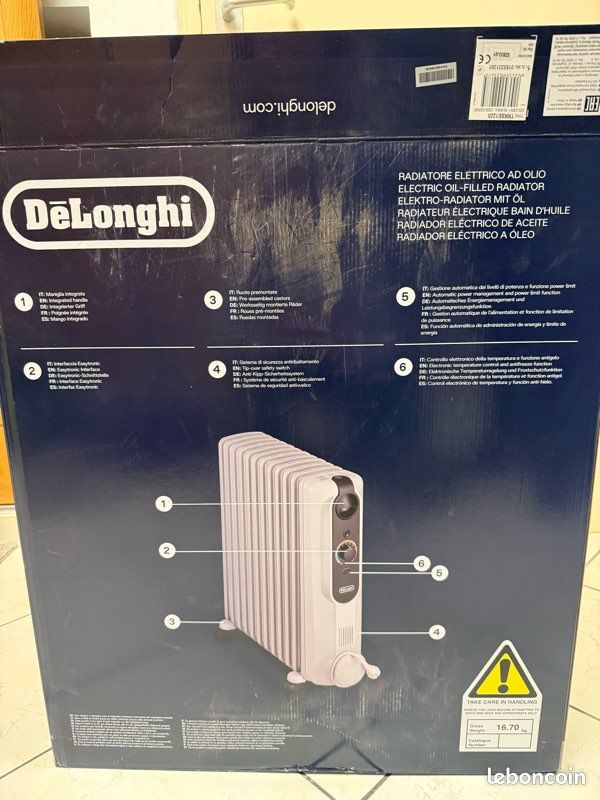 Radiateur neuf à bain d’huile DELONGHI avec garantie 1 an (image 10)