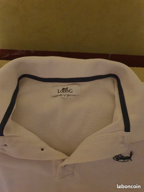 Tee-shirt blanc homme. Taille M marque Loding (image 2)