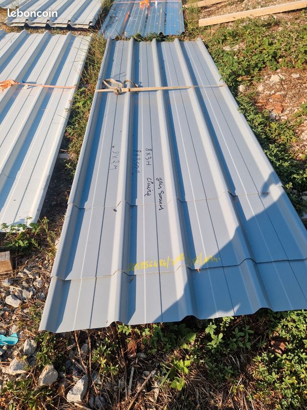 50 m2 toles gris souris bac acier neuve détails dans l'annonce (image 1)