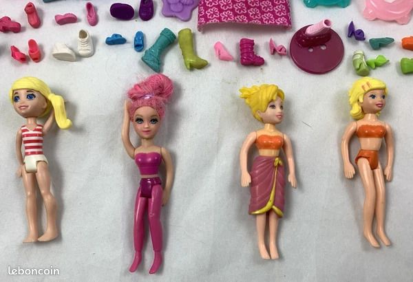 POLLY POCKET LOT Poupées vêtements accessoires EUR 32,00 - FR