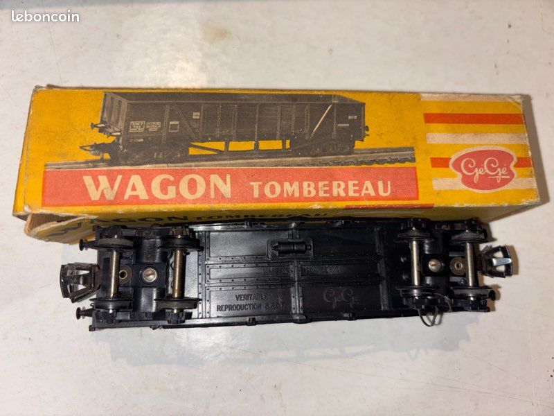 RARE WAGON TOMBEREAU BING ÉCHELLE 1 Lg 12 cm BON ÉTAT TÔLE DÉBUT XXè