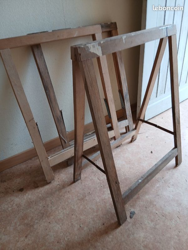 3 Tréteaux bois (image 1)