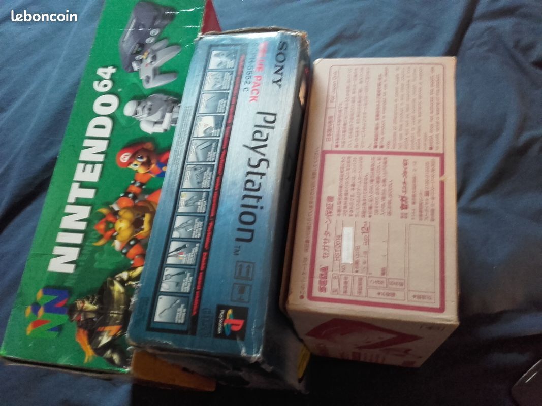 Echange Lot boite de console vide au choix n64 ps1 saturn echange (image 2)