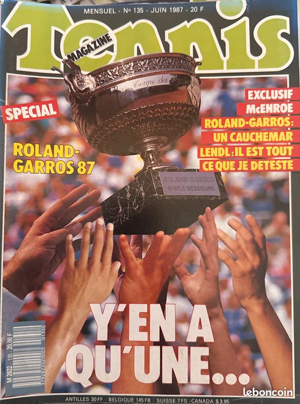Tennis Magazine n°135 de juin 1987 (image 1)