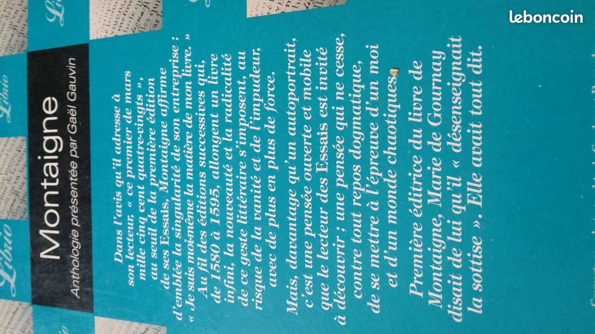 MONTAIGNE TEXTES CHOISIES (image 2)