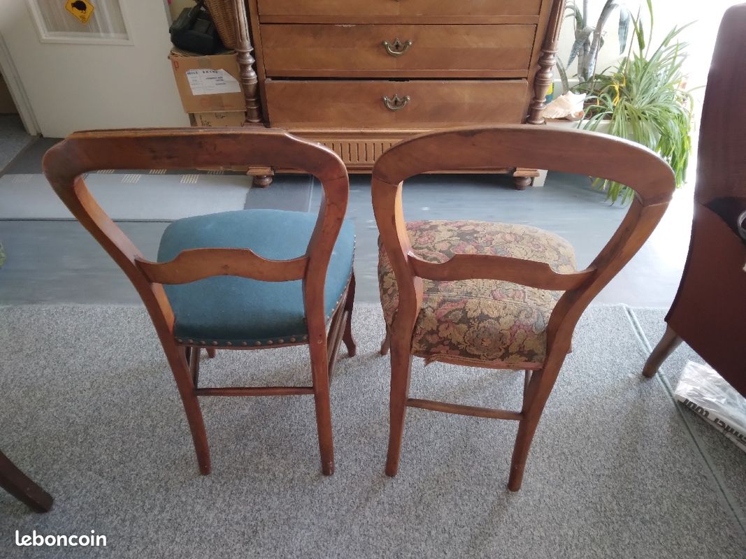 Lot de 2 chaises Louis Philippe (image 2)