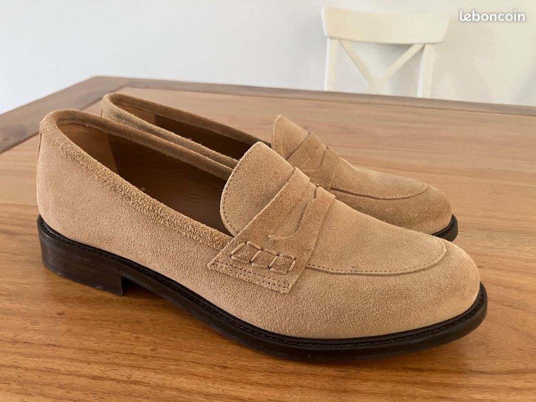 Mocassins daim camel "Maison 123" P38 (image 1)