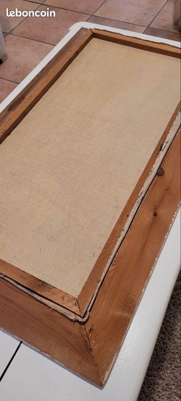 Tableau toile ancienne peinture à l'huile (image 11)