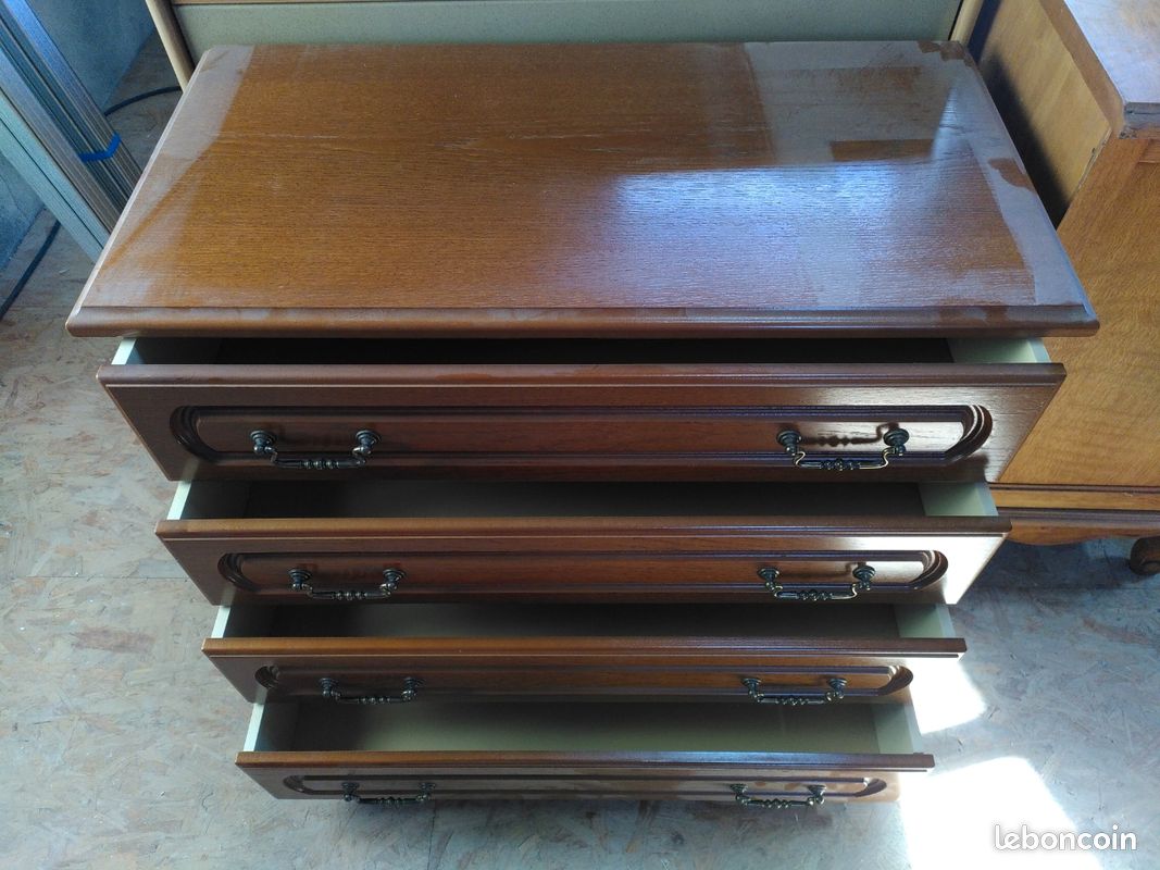 Commode bois 4 tiroirs (image 2)