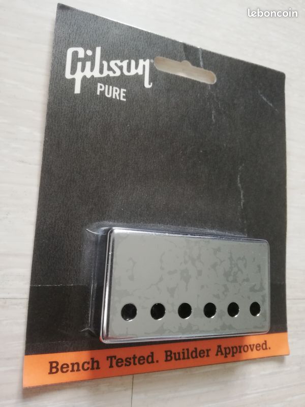Cache Micro Humbucker Gibson Gear PRPC-015 - Pour Position Chevalet, Chrome - Fabriqué Aux États-Unis
