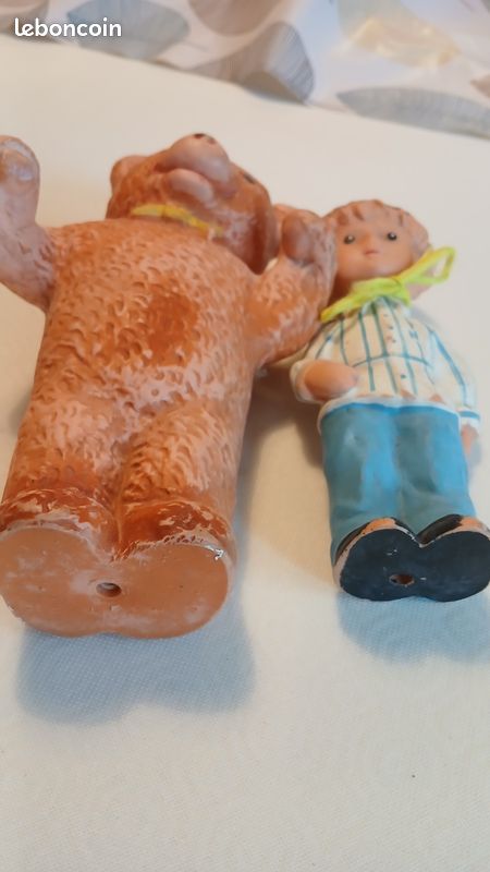 Nicolas et Nounours - Pouëts Bonne nuit les petits 20 cm et 17 cm squeaky 1966