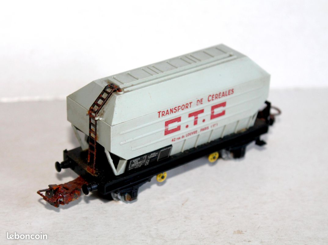 Wagon ETS 550B Boxcar SNCF Métal échelle O 1/43 Train Miniature NEUF