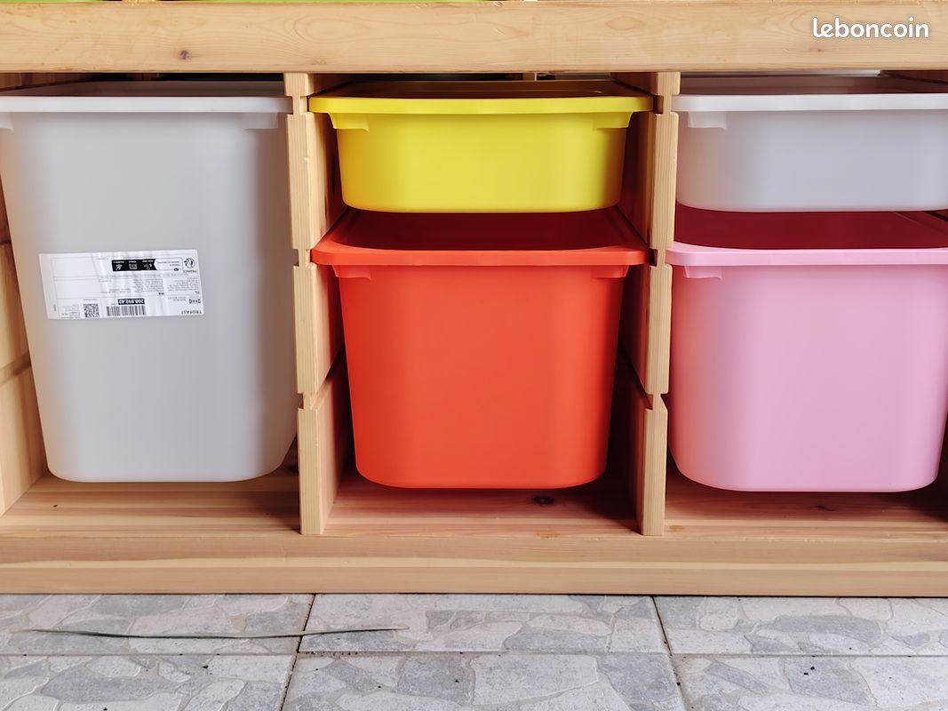 Trofast IKEA banc de rangement pin naturel avec ou sans ses bacs (image 1)