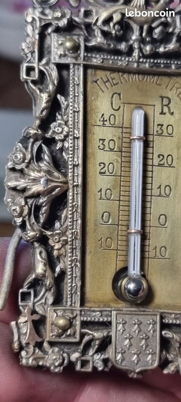 Rarissime thermomètre Ancien Croix en Or (image 11)