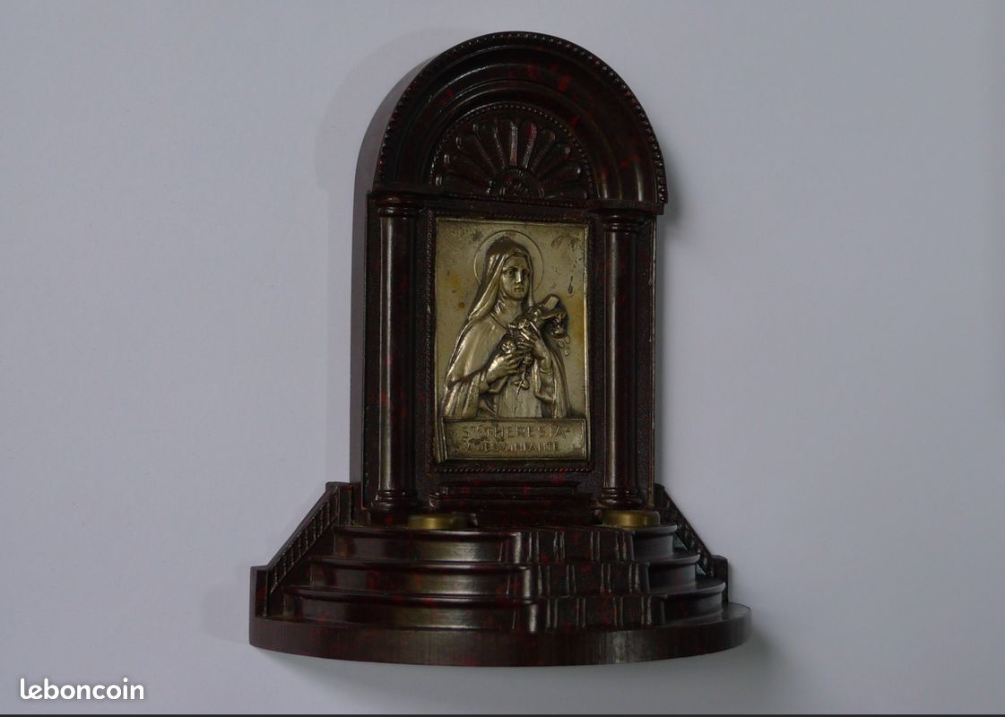 Lampe ancienne bakélite reliquaire Saint Thérèse de Lisieux (image 3)