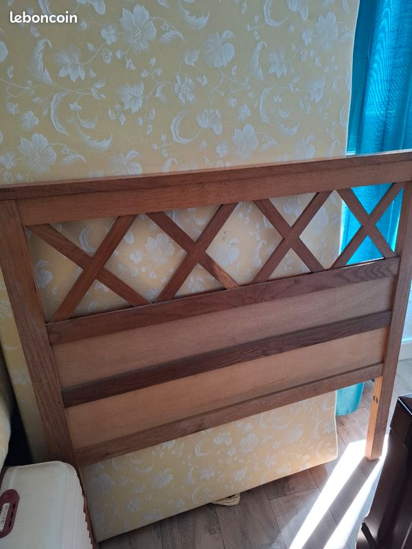 Lit une place sommier et matelas (image 3)