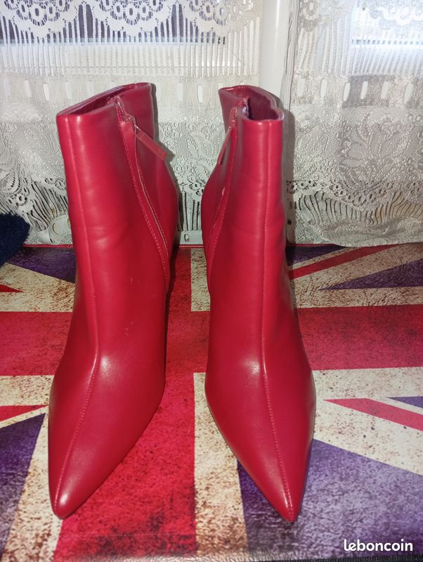 Leather Bottines A Talon En Cuir Zara Leather Boots Zara Bottines