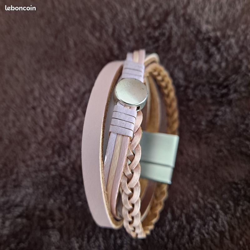 Bracelets cuir, metal. Perles et emaux (image 7)