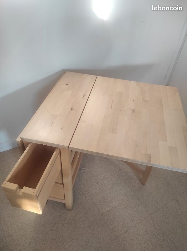 Table norden Ikea à rabats en excellent état (image 5)