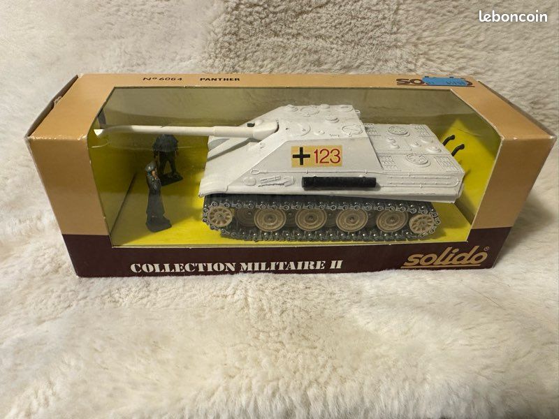 Char Solido 1/50 – Panther G 132, Version Désert Sable, Militaire, Sans Boîte