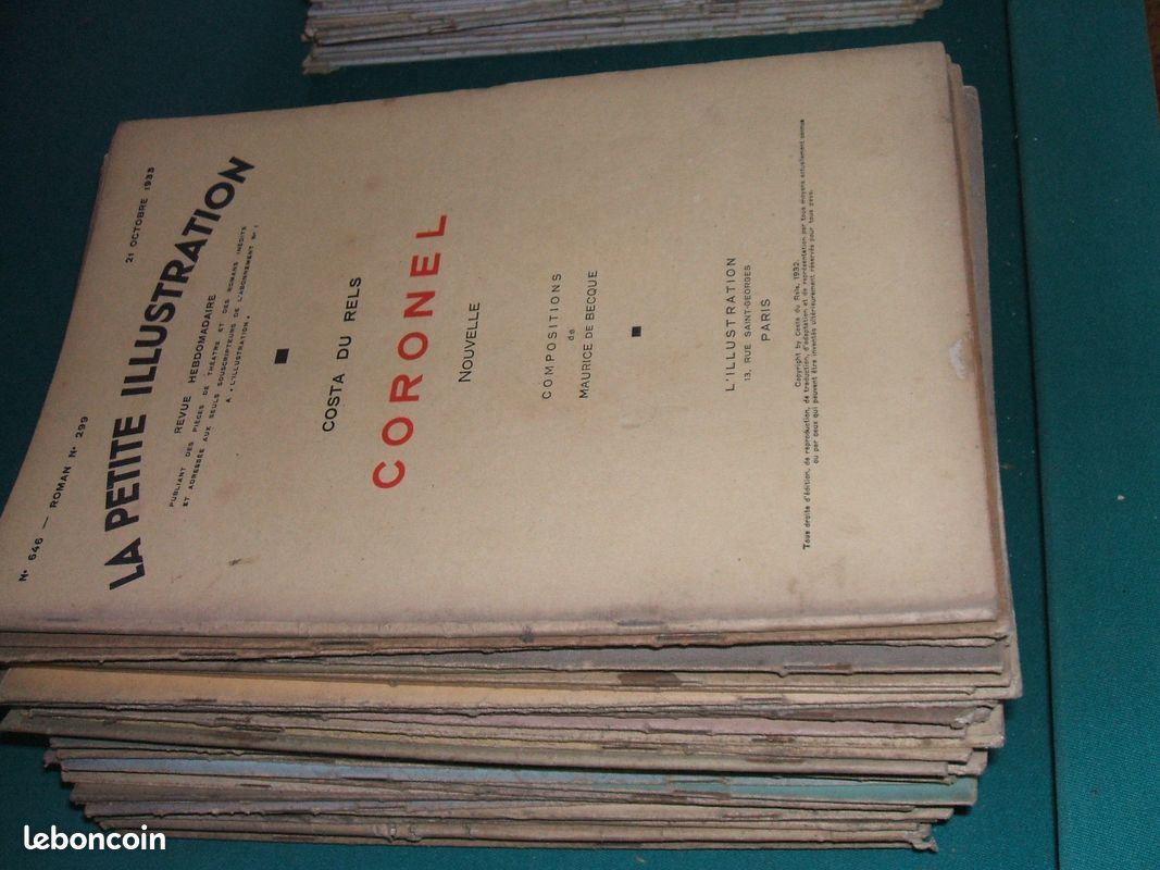Lot important revues ( petite illustration ) 1928 a 1933 (image 2)