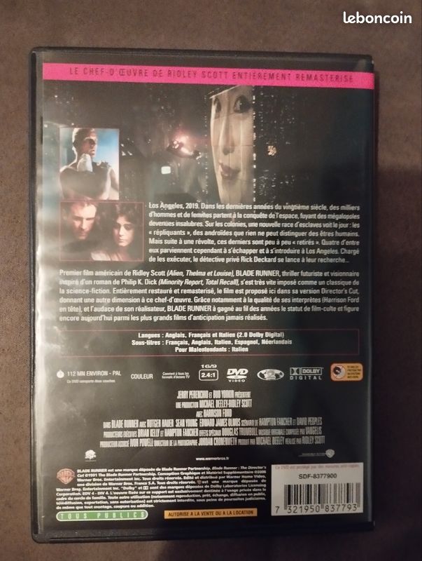 DVD Blade Runner de Ridley Scott (image 2)