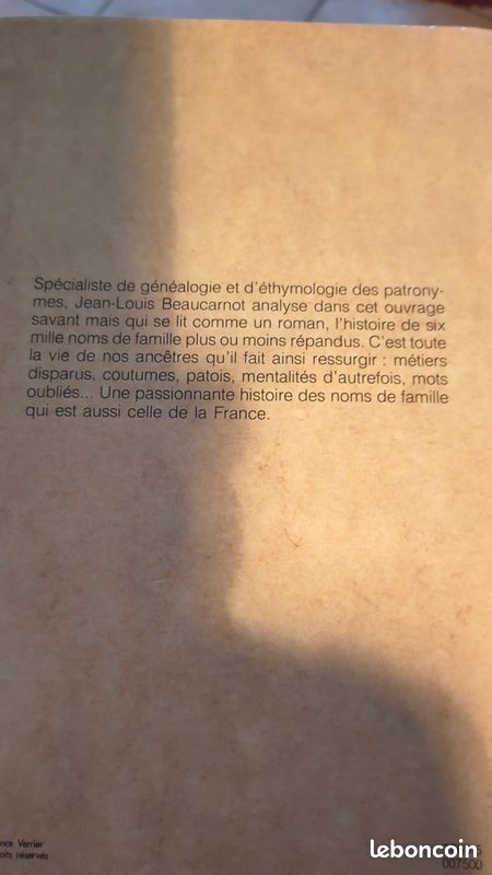 Livre noms de famille (image 2)