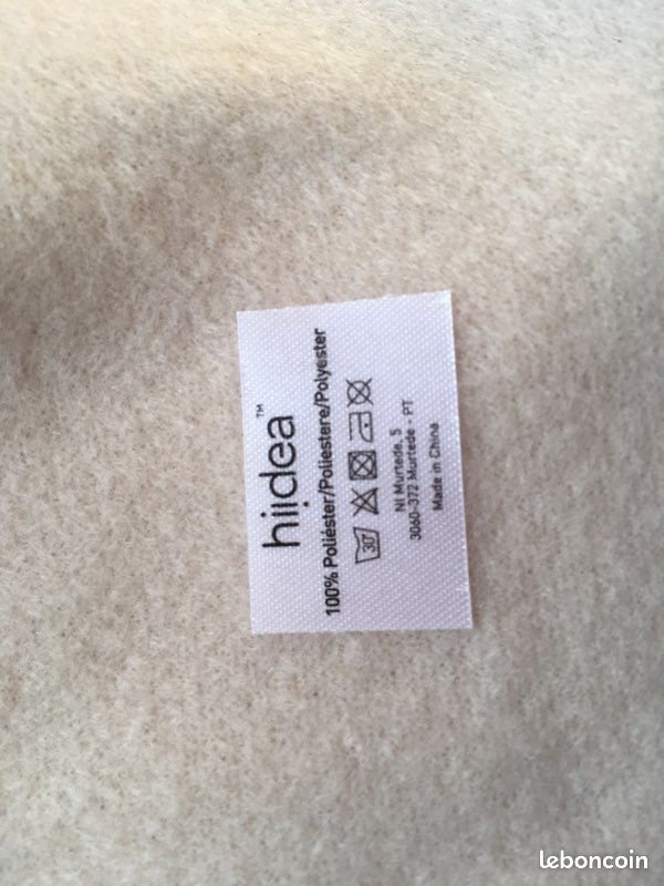 Écharpe avec franges neuve beige clair, crème (image 2)