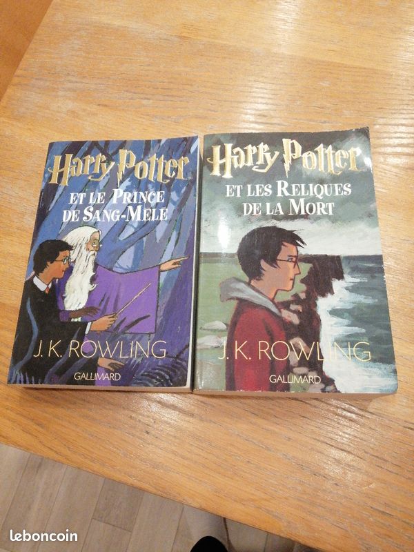 Lot 2 livres Harry Potter Edition Gallimard grand format des années 2000 à 2007 (image 2)