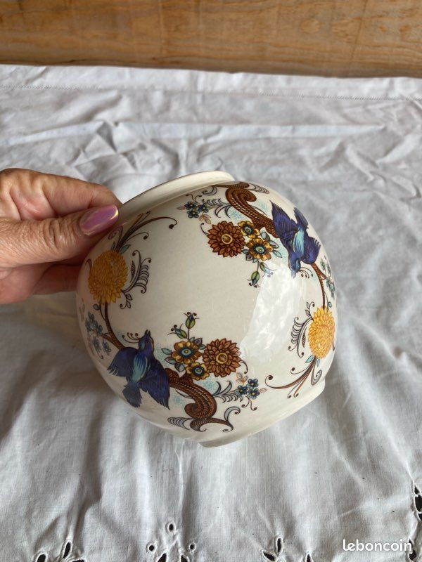 Vase boule en céramique Anglaise – Sadler Vase boule en céramique Anglaise – Sadler