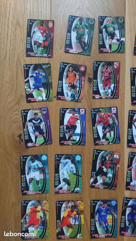 51 cartes 2001-02 Wizards Football Champions France (image 3)